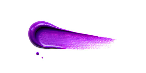 Vibrant Purple Liquid Smear on White