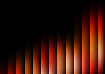 Smooth glass gradient design abstract background with red and orange vertical stripes glossy futuristic surface
