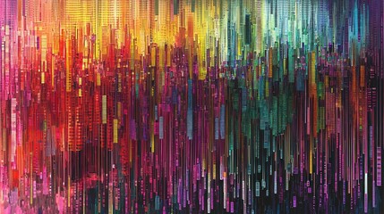 Abstract colorful vertical stripes background
