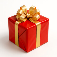 Fototapeta premium gift box isolated on white background