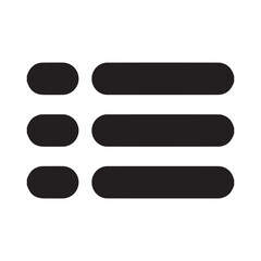 Black Bulleted List Icon for Organization