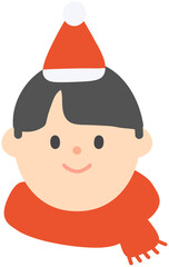 Cute Character with Santa Hat