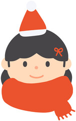 Cute Character with Santa Hat