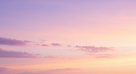 Fototapeta premium Pastel sunset sky with clouds