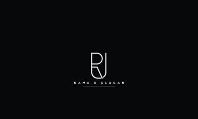 RU, UR, R, U Abstract Letters Logo Monogram