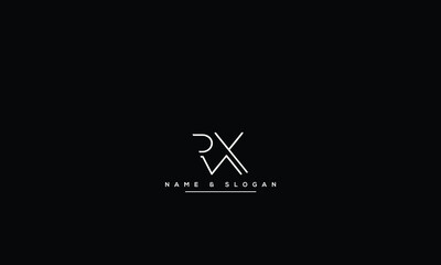RX, XR, R, X Abstract Letters Logo Monogram