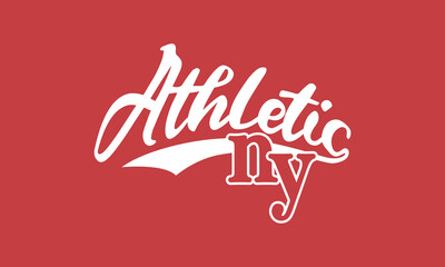 Vector Artwork In Varsity Style, Perfect For T-shirts And Sweatshirts