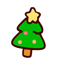 christmas tree vector illustration