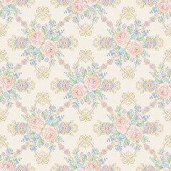Seamless Watercolor and Hand-drawn Pattern Collection – Animals & Floral Elegant Designs