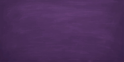 Dark violet chalkboard with a vintage textured grunge background and purple paint patterns