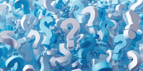 Abstract question marks