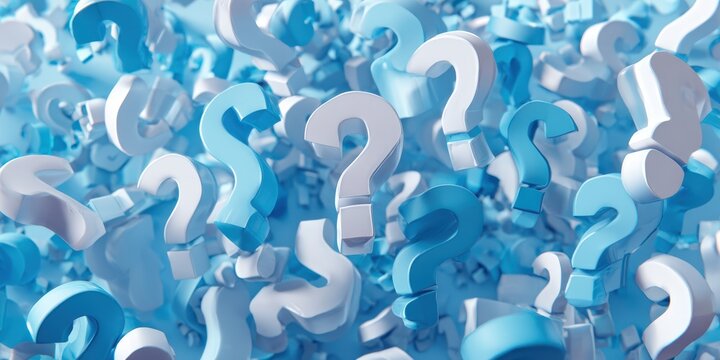 Abstract question marks