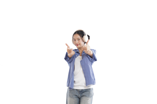 Music and Gesture: A vibrant young woman, immersed in the rhythmic pulse of music, amplifies the atmosphere with spirited hand gestures.