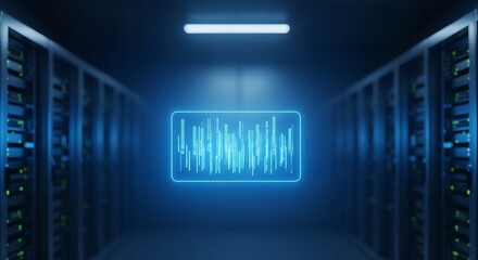 Data Visualization in Server Room.