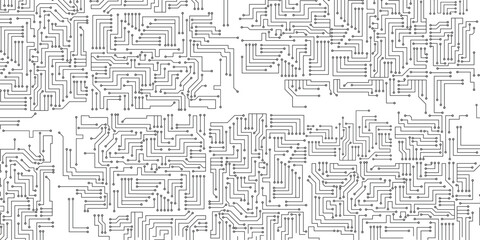 Modern Technology Network Background with Virtual Connections. Vector illustration