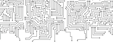 Modern Network Technology Background with Virtual Connections. 
