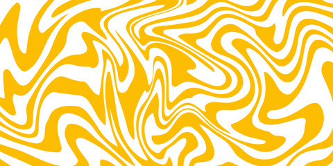 Yellow instant noodle, pasta and spaghetti texture with geometric wavy lines. Ramen, pasta vector pattern. Background abstract food illustration