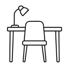 Home Essentials Line Icons Household