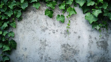 Ivy on concrete wall