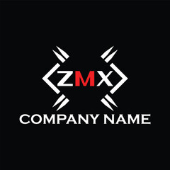 ZMX letter logo, ZMX letter logo design, ZMX monogram logo, ZMX corporate logo, ZMX creative logo