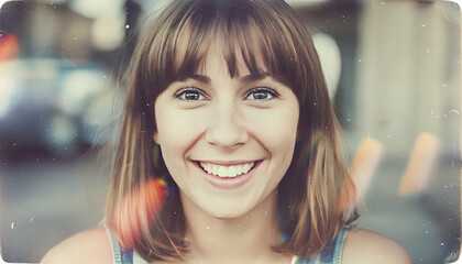 Random photo effects, a person who is more important to me than words. Informal art.