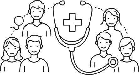 Simple Community Health Icon