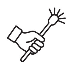 Bathroom Cleaning Minimal Line Icons