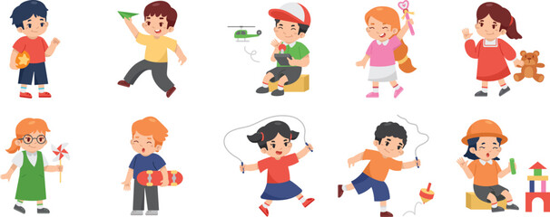 World Children Day Character Illustration