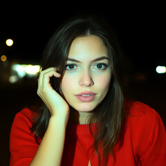 Random photo effects, a person who is more important to me than words. Expressive emotions.