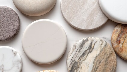 Abstract circles of muted tones