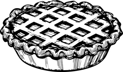Delicious homemade pie recipe kitchen food photography cozy environment top view baking passion