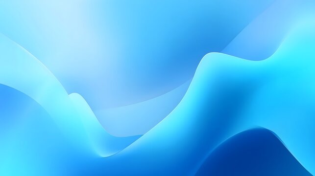 Abstract Blue Waves Background