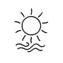 Weather Climate Line Icons Forecast 