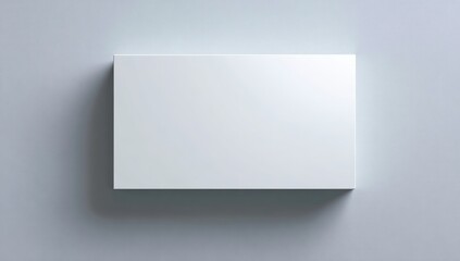 Fototapeta premium Blank white rectangular box on a neutral background