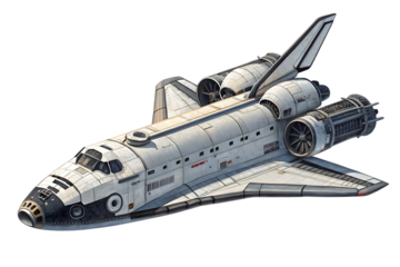 Spaceship Exploring Distant Alien Worlds