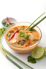 thai tom yum with shrimp