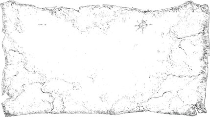 Aged parchment map with compass rose vintage