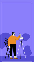 Person conducting a scientific experiment with laboratory equipment, symbolizing research, discovery, and innovation in a modern educational or business context.