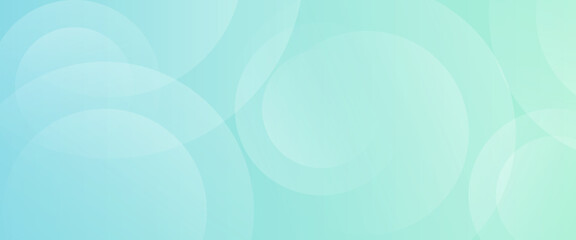 Minimalist banner background. Green and blue gradations.Circle geometric background. abstract green and blue background.