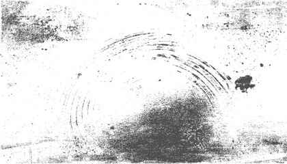 Grungy textured background with circular brush strokes and scattered dots grunge abstract