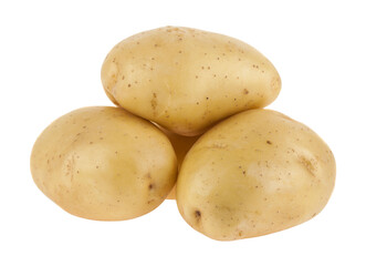 Potato isolated on white background.