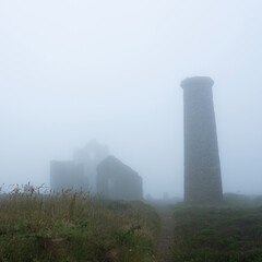 tower ruin of wheal coates near saint agnes in cornwall