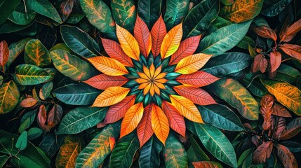 Autumn leaves pattern