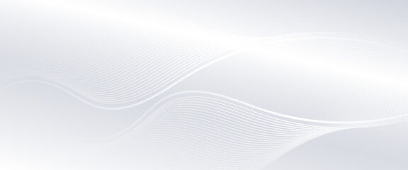 Abstract background with flowing lines. Digital future technology simple modern. abstract white background.