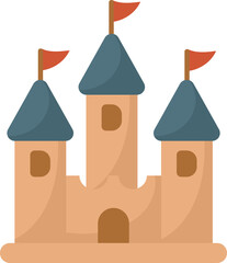 Castle Fortress Fantasy Illustration Object