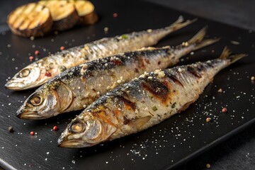 grilled fish with lemon