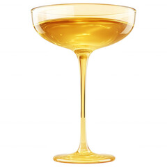 Golden Nectar in Elegant Glass: A sophisticated cocktail glass filled with a golden-hued liquid, illuminated to highlight the drink's elegance. 
