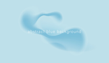 Abstract Blue Gradient Blob Background Vector | Soft Fluid Shape Isolated PNG