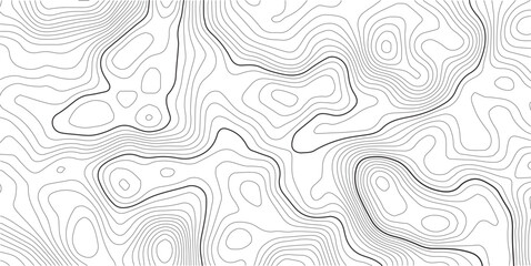 Topographic map pattern background vector. Abstract mountain terrain map background with abstract shape line texture. Wallpaper. banner