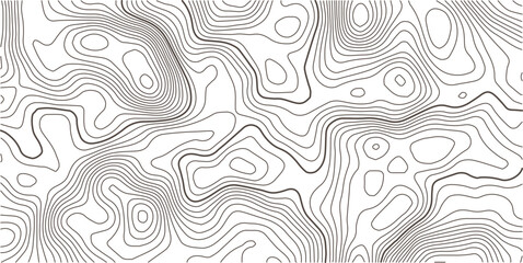 Topographic map pattern background vector. Abstract mountain terrain map background with abstract shape line texture. Design illustration for wall art, fabric, packaging, banner, wallpaper.